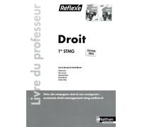 Droit 1re Stmg - Livre Du Professeur - Edition 2023