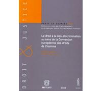 Droit à la non-discrimination au sens de la Convention européenne des droits de l'Homme