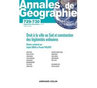 Droit À La Ville Au Sud Et Construction Des Légitimités Ordinaires