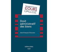 Droit administratif des biens Jean-François Giacuzzo (Auteur)