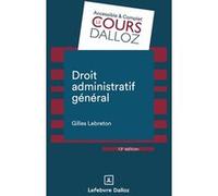 Droit administratif général Gilles Lebreton (Auteur)