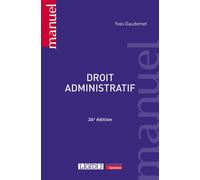 Droit administratif - Yves Gaudemet - Lgdj - broché - Etude