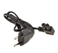 Droit Angle 2 Broches Euro Fiche vers Angle C7 Fiche Alimentation câble Cordon 1 m [1 mètre]