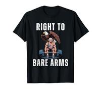 Droit aux armes nues George Washington 4 juillet drôle T-Shirt