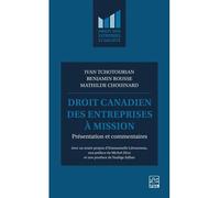 Droit Canadien Des Entreprises À Mission