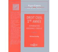 Droit civil, 1ère année : Introduction - Personnes - Famille
