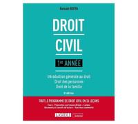 Droit Civil 1re Année - Introduction Générale Au Droit, Droit Des Personnes, Droit De La Famille