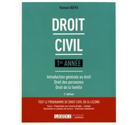 Droit civil 1re année: Introduction générale au droit - Droit des personnes - Droit de la famille (2019)