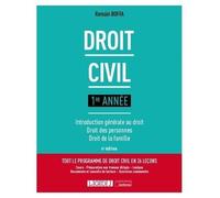Droit civil 1re année: Introduction générale au droit - Droit des personnes - Droit de la famille (2021)