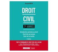 Droit civil 1re année: Introduction générale au droit - Droit des personnes - Droit de la famille (2022)