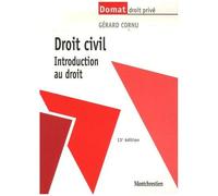 Droit Civil - Introduction Au Droit - Domat Droit Privé 13e Édition