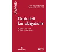 Droit civil. Les obligations 20ème édition - Yvaine Buffelan-Lanore - Sirey - broché - Etude