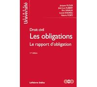 Droit civil - Les obligations Le rapport d'obligation 11ed