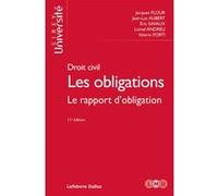 Droit civil - Les obligations Le rapport d'obligation 11ed Jacques Flour (Auteur), Jean-Luc Aubert (Auteur), Eric Savaux (Auteur), Lionel Andreu (Auteur), Valerio Forti (Auteur)