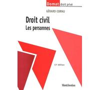 Droit Civil - Les Personnes - Domat Droit Privé 13e Édition