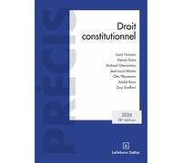 Droit constitutionnel 2026 28ème édition - Louis Favoreu - Dalloz - broché - Etude