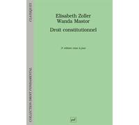 Droit constitutionnel - Elisabeth Zoller - Puf - Livre