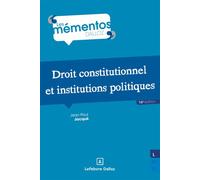 Droit constitutionnel et institutions politiques 16ème édition - Jean-Paul Jacqué - Dalloz - broché - Etude