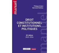 Droit constitutionnel et institutions politiques (2023-2024)
