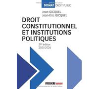 Droit constitutionnel et institutions politiques (2025-2026)