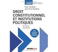 Droit constitutionnel et institutions politiques: À jour des élections législatives de juillet 2024 (2024-2025)