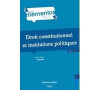 Droit Constitutionnel Et Institutions Politiques - Memento Dalloz Série Droit Public 15e Édition