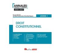 Droit constitutionnel - L1 3 copies réelles d'étudiants annotées et corrigées • 11 Dissertations • 10 Commentaires • 6 Cas pratique • 6 QRC • 1 QCM. Avec des conseils de méthodologie appliqués aux suj