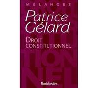 Droit constitutionnel - mélanges patrice gélard Collectif (Auteur)