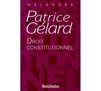 Droit constitutionnel - mélanges patrice gélard - Collectif - Montchrestien - broché - Livre