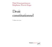 Droit constitutionnel - Vlad Constantinesco - Puf - broché - Etude