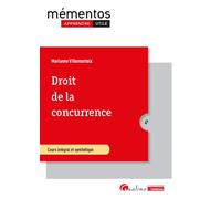 Droit de la concurrence Intègre les dispositions du règlement DMA (Digital Markets Act) du 14 septembre 2022 - Marianne Villemonteix - Gualino Eds - broché - Etude