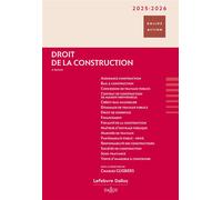 Droit de la construction 2027/2028 8ème édition - Charles Gijsbers - Dalloz - relié - Etude