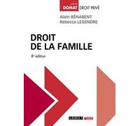 Droit de la famille - Alain Bénabent - Lgdj - broché - Etude