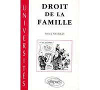 Droit De La Famille - Texte Mis À Jour Avec La Loi Du 8 Janvier 1993 Et Les Lois Sur La Bioéthique Du 29 Juillet 1994, Cours De Première Année Deug Droit