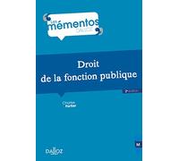 Droit de la fonction publique 2ed