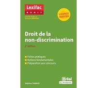 Droit de la non-discrimination - Delphine Tharaud - Bréal - broché - Scolaire / Universitaire