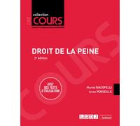 Droit de la peine Avec des tests d'évaluation - Anne Ponseille - Lgdj - broché - Etude