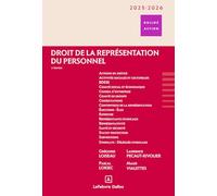 Droit de la représentation du personnel 2025/2026. 3e éd.