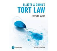 Droit de la responsabilité civile d'Elliott & Quinn