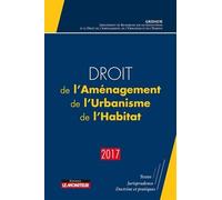 Droit De L'aménagement, De L'urbanisme, De L'habitat