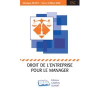 Droit de l'entreprise pour le manager - Nacer-Eddine Sadi - Campus Ouvert - broché - Etude