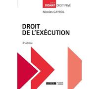 Droit de l'exécution 2019 - Nicolas Cayrol - Lgdj - broché - Etude