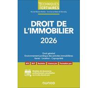 Droit de l'immobilier 2026