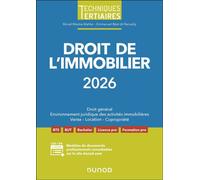 Droit de l'immobilier 2026 - Muriel Mestre Mahler - Dunod - ebook (ePub) - Scolaire / Universitaire