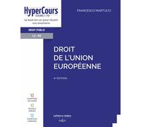 Droit de l'Union européenne 4ème édition - Francesco Martucci - Dalloz - broché - Etude