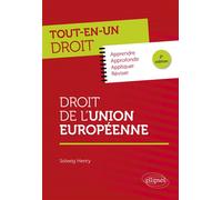 Droit de l'Union européenne A jour au 15 janvier 2025 - Solveig Henry - Ellipses - broché - Scolaire / Universitaire