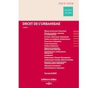 Droit de l'urbanisme 2025/2026. 2e éd.