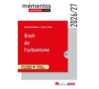 Droit de l'urbanisme Cours intégral et synthétique + Tableaux et schémas - Bernard Drobenko - Gualino Eds - broché - Etude