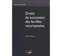 Droits de succession des familles recomposées Herpoel g. (Auteur)