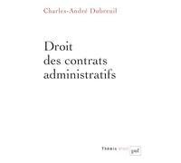 Droit des contrats administratifs